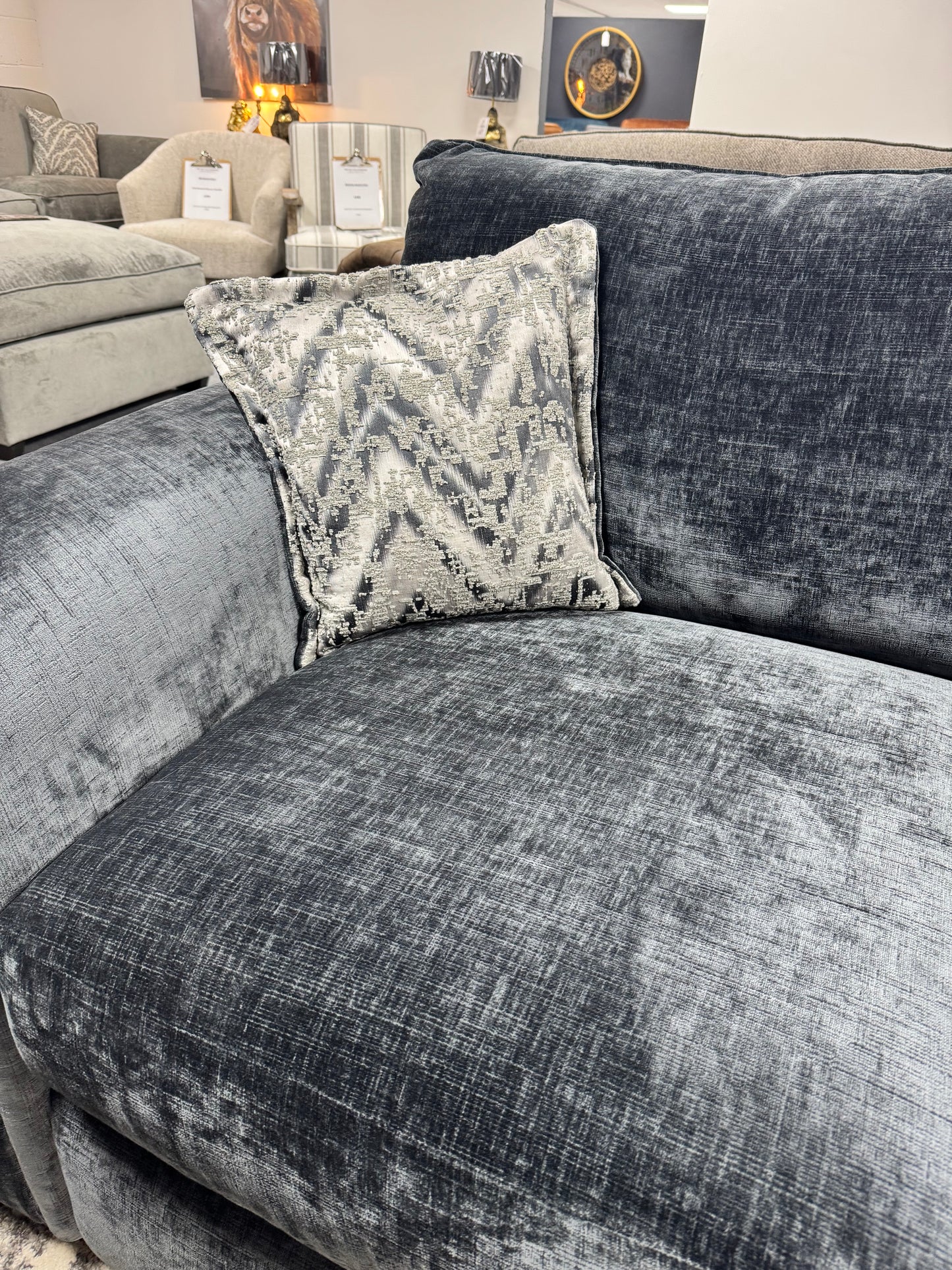 Utopia Charcoal 2 Seater Sofa Ex Display