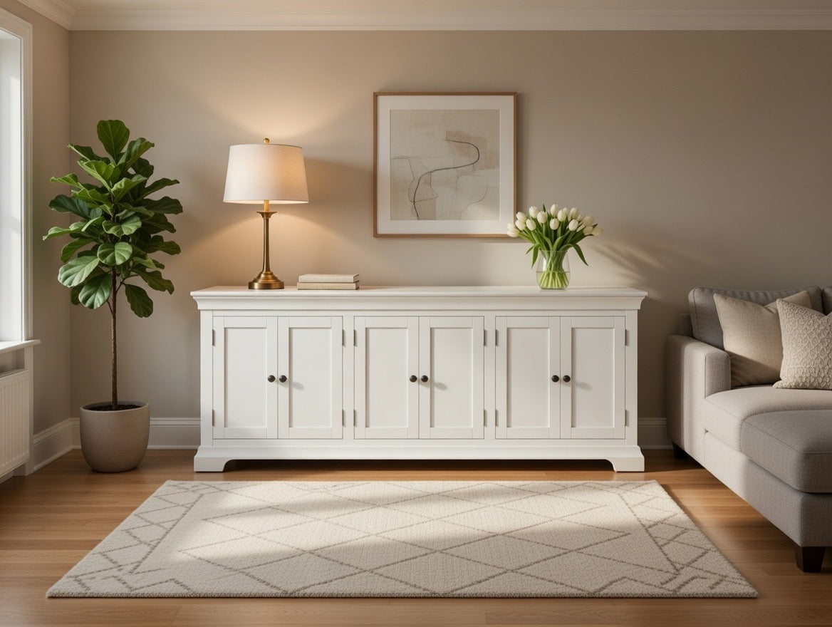 XL White Sideboard