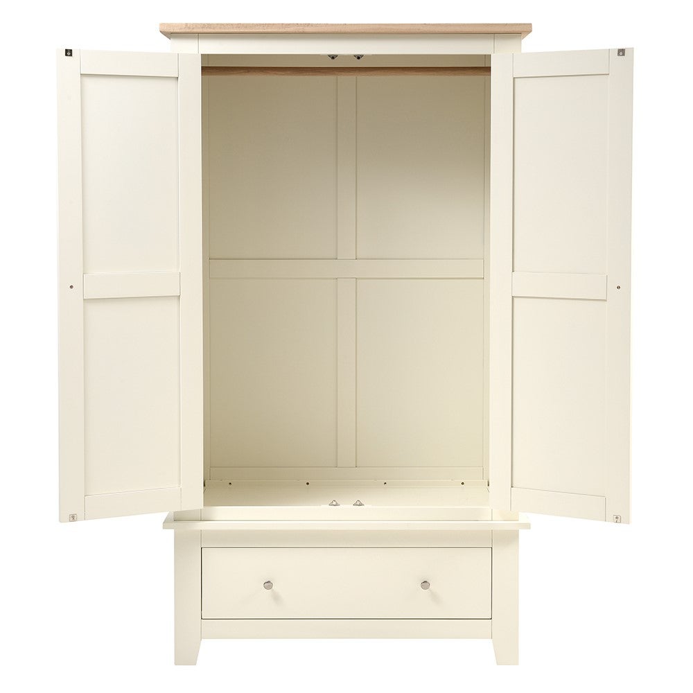 Classic Cream Double Wardrobe