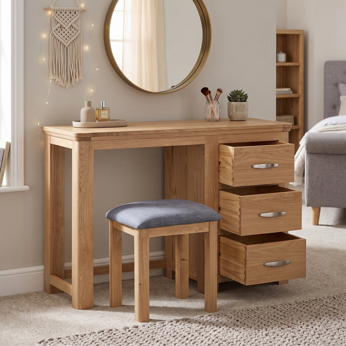 Treviso Dressing Table & Stool Set