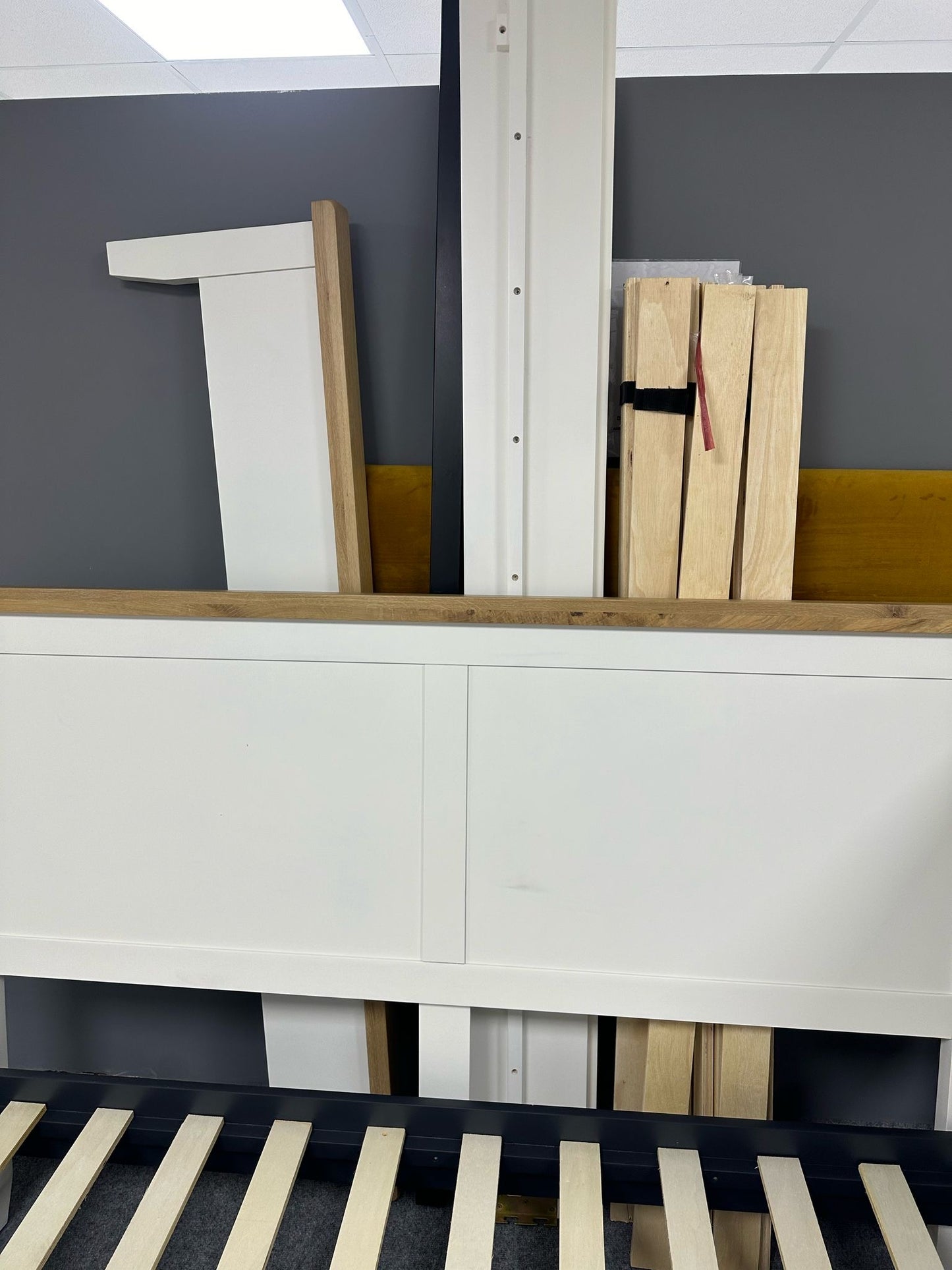 Clearance King Size White Bedframe