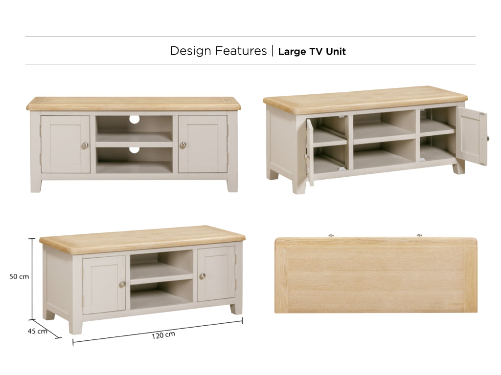 Windermere Painted Large TV Unit