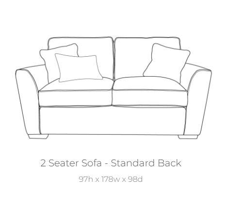 Caspian 2 Seater Sofa
