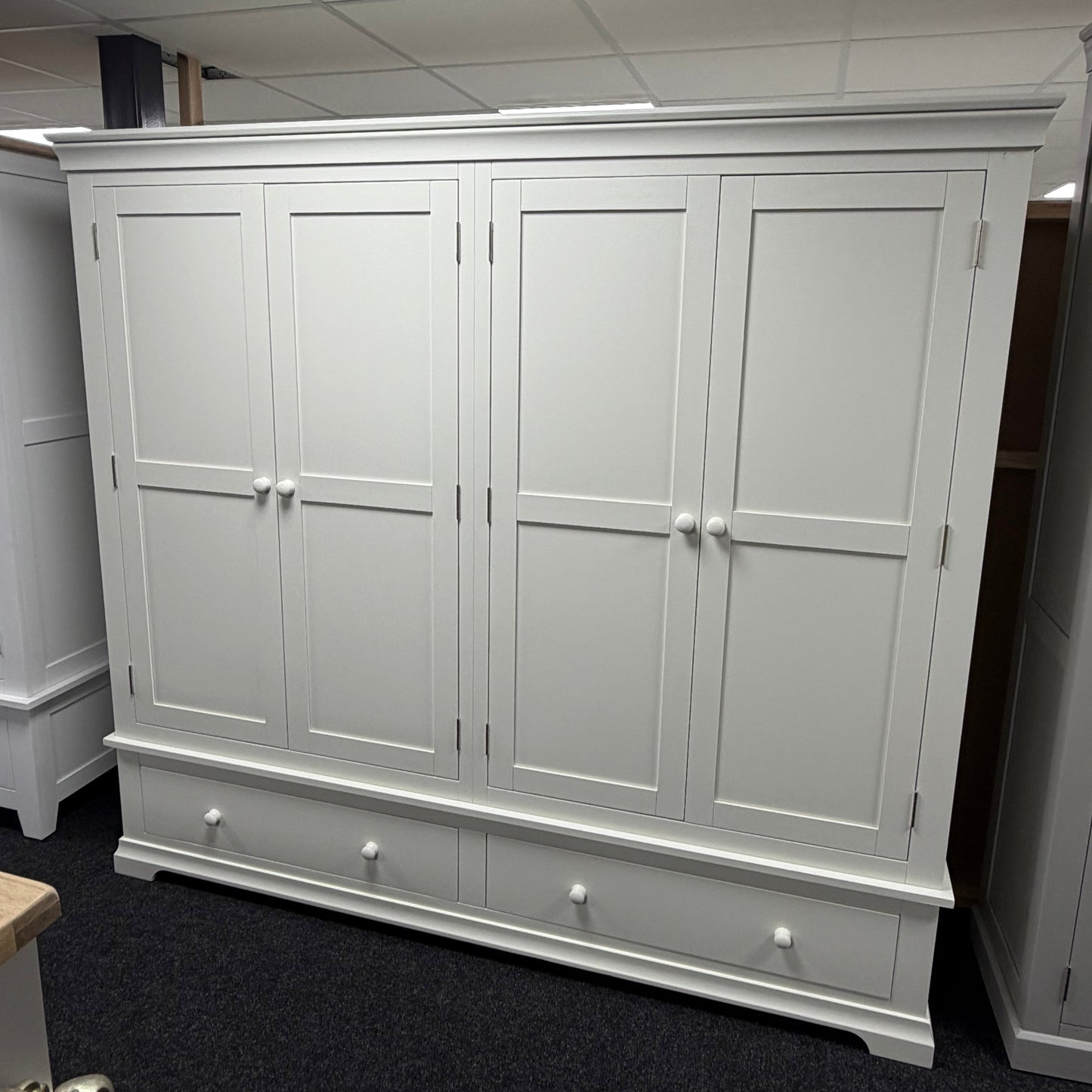 White Quad Wardrobe