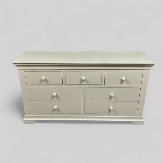 Grey 3 Over 4 Chest Of Drawers