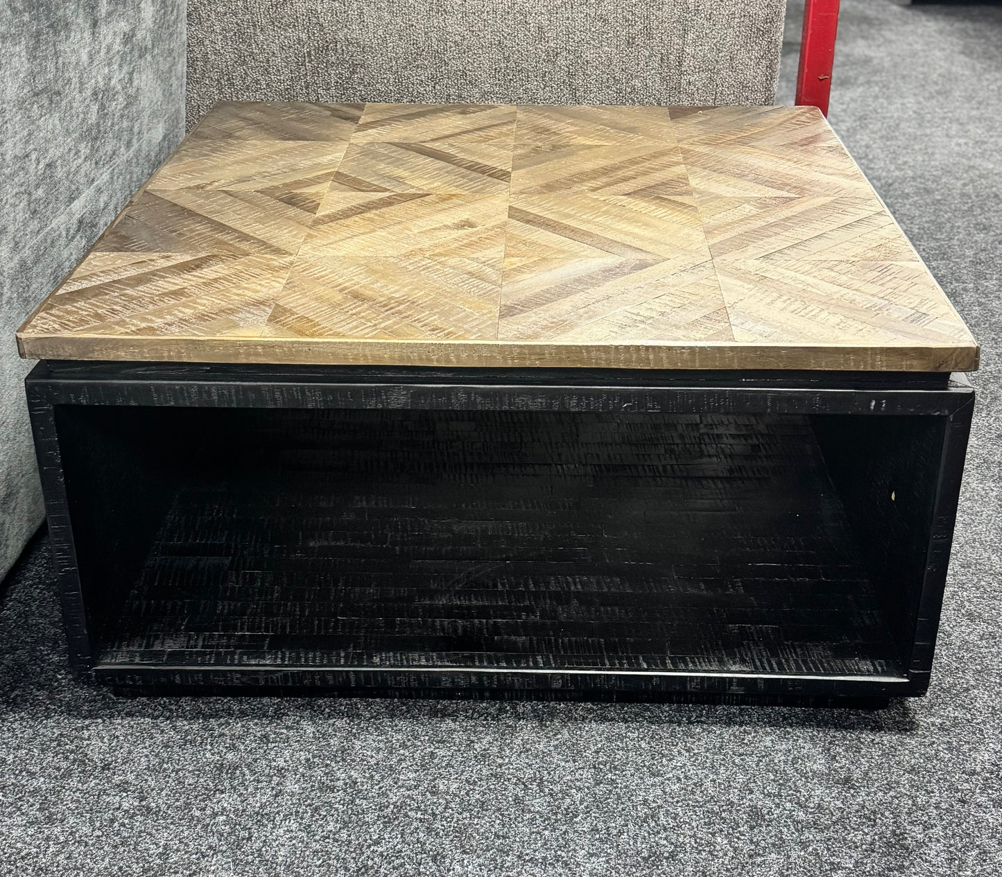 Teak & Iron Coffee Table