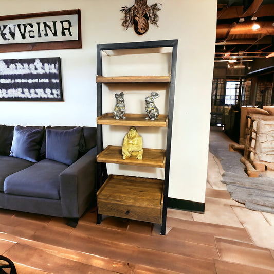 Acacia Ladder Bookcase/Display Unit
