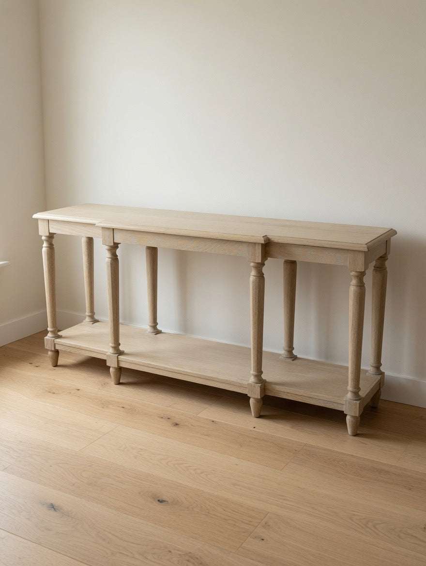 Limewash Oak Console Table