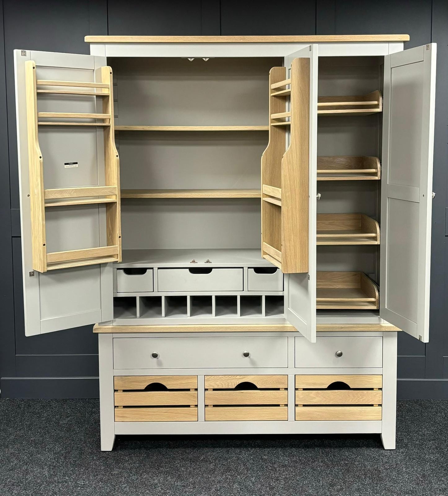 Dove Grey Triple Larder