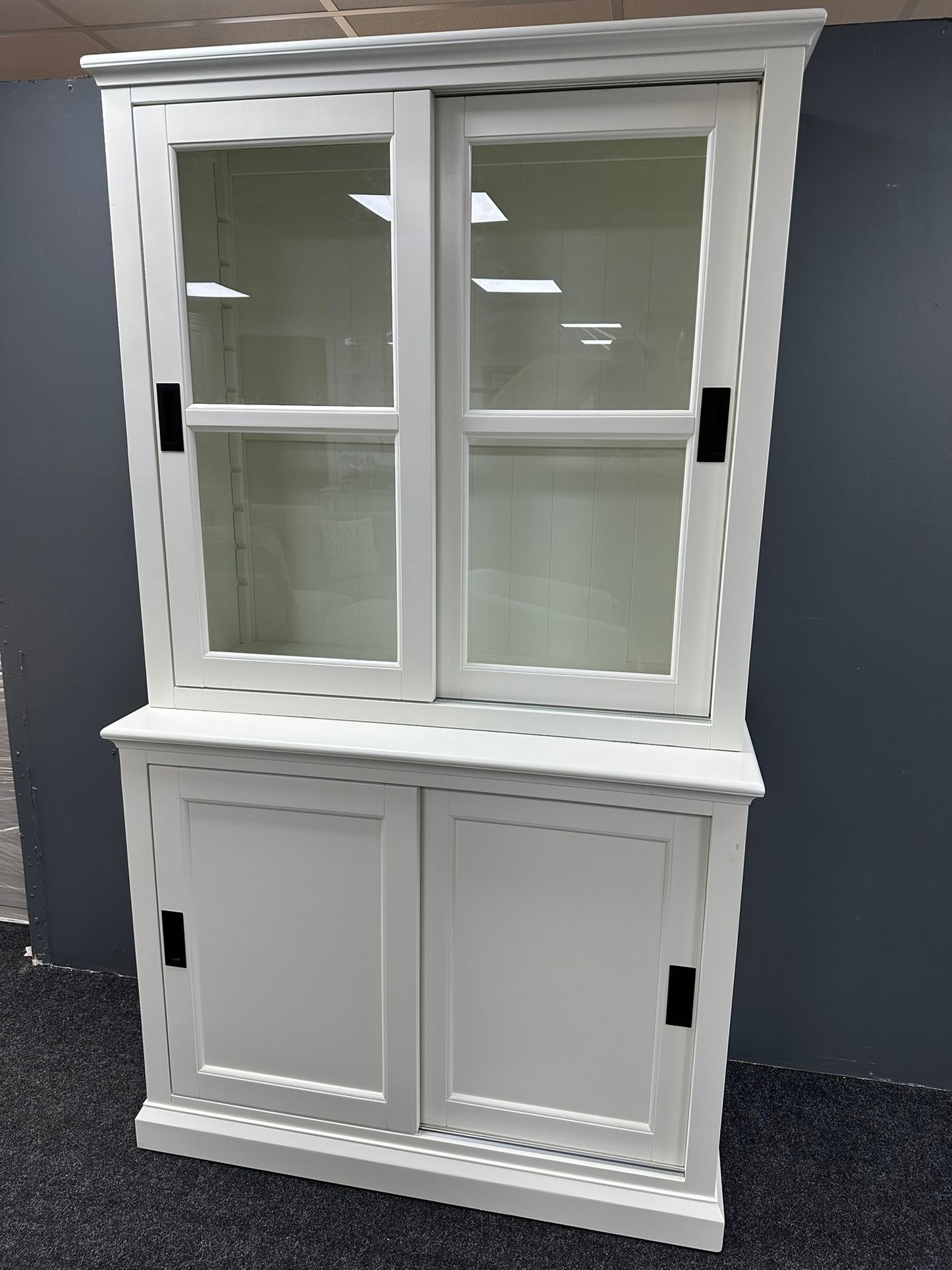 White Double Glazed Cabinet