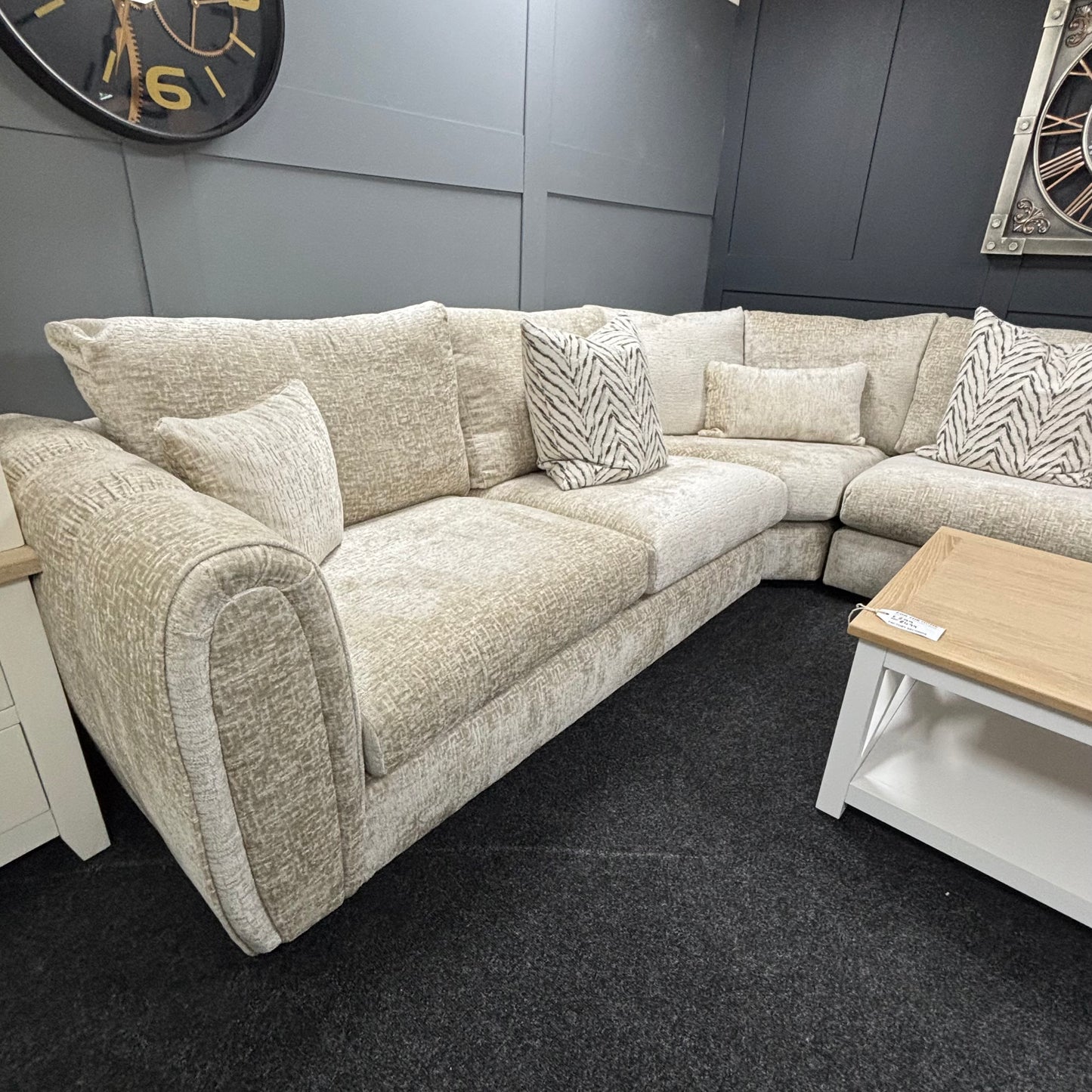 Mink 2 on 2 Corner Sofa