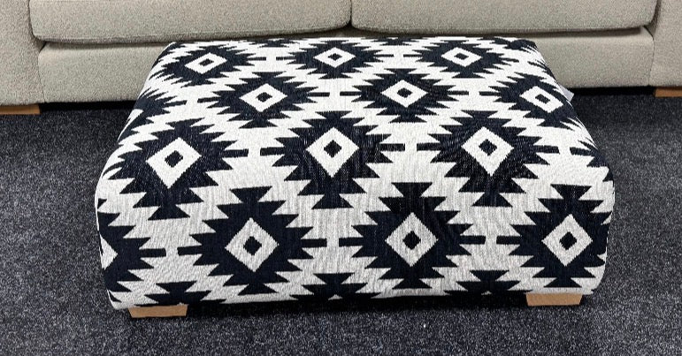 Patterned Footstool