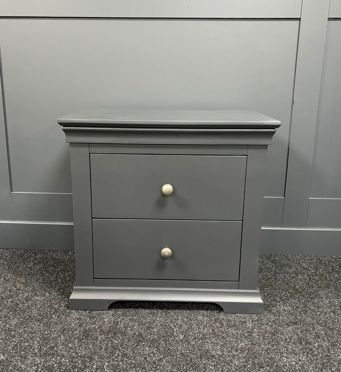 Charcoal Jumbo Bedside Table For The Home Interiors
