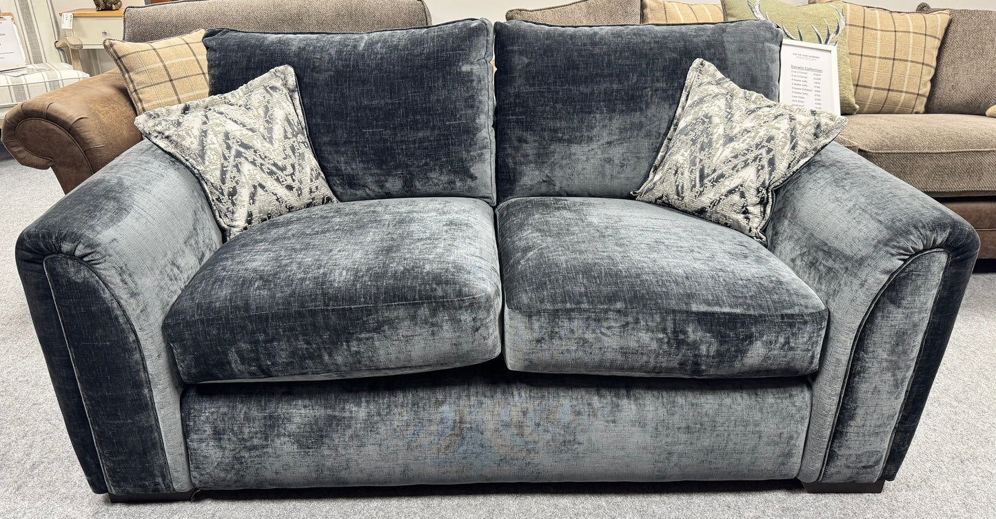 Utopia Charcoal 2 Seater Sofa Ex Display