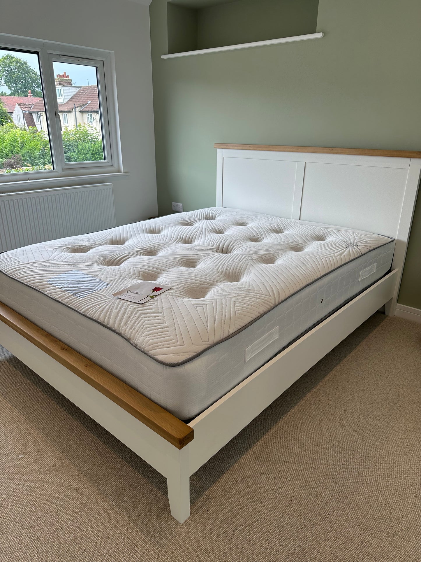 Clearance King Size White Bedframe