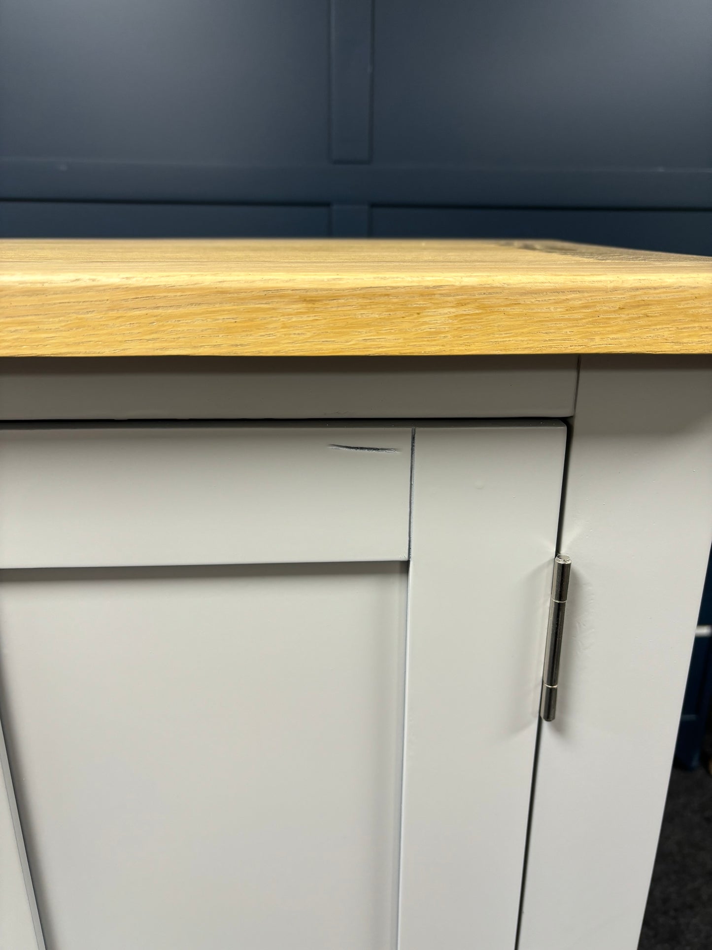 Grey Shoe Hallway Cabinet