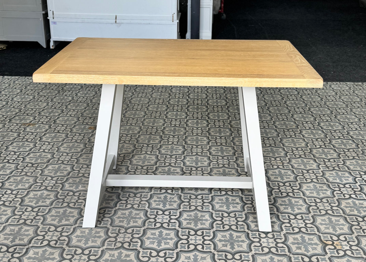 Clearance Grey Fixed Top Table