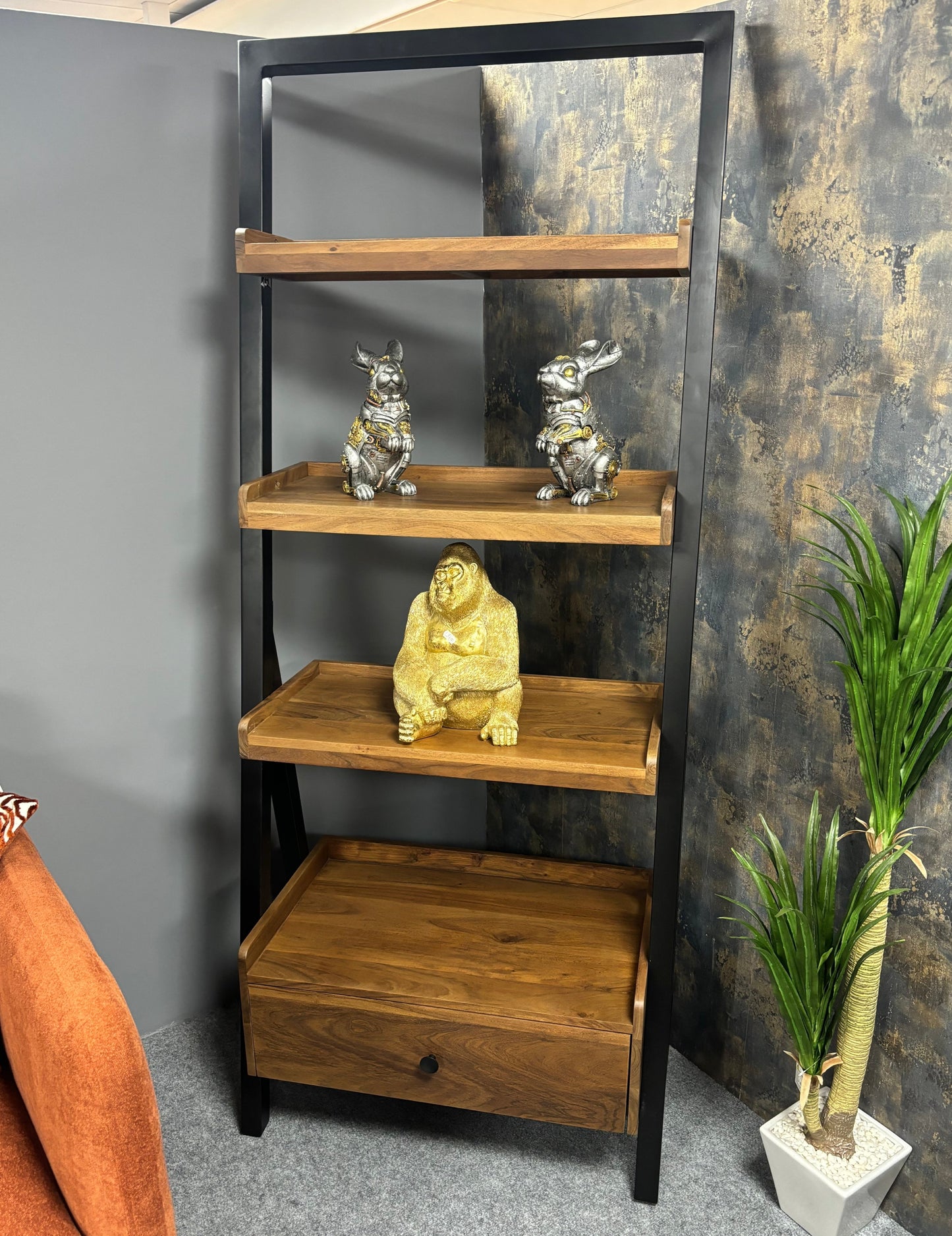 Acacia Ladder Bookcase/Display Unit