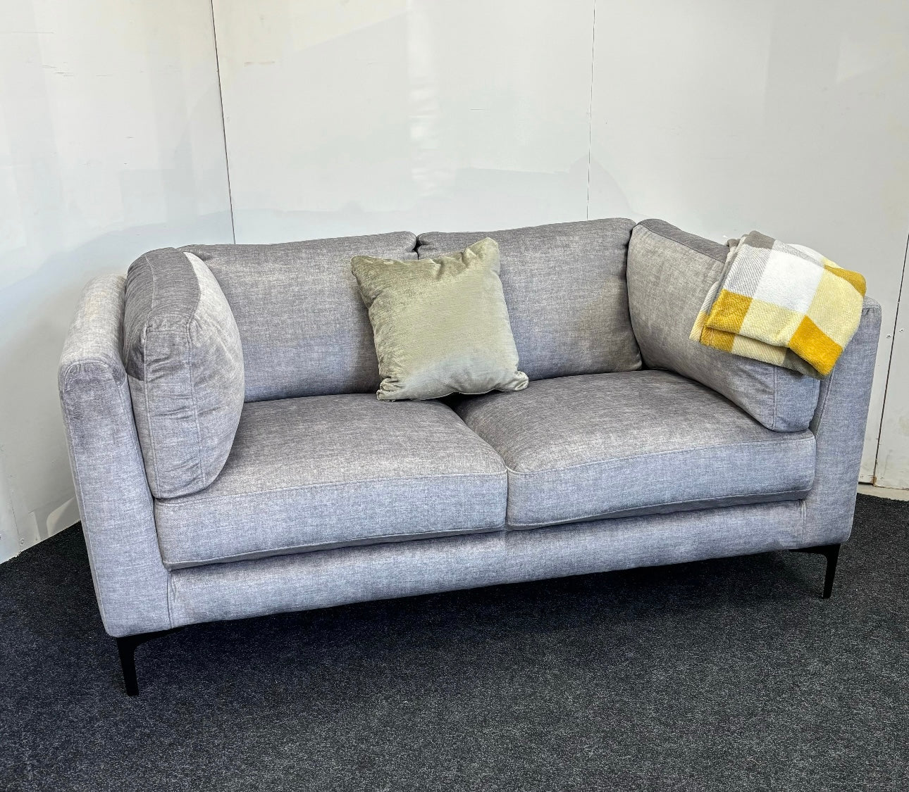Silver 2 Seater Sofa