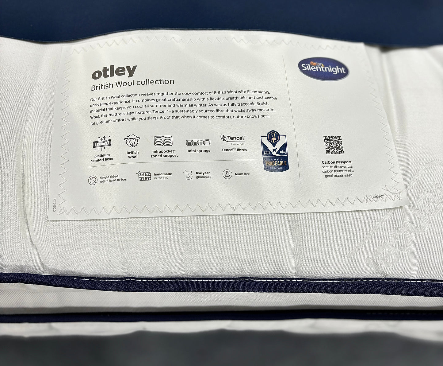 Silentnight 1600 British Wool Mattress - Made To Order