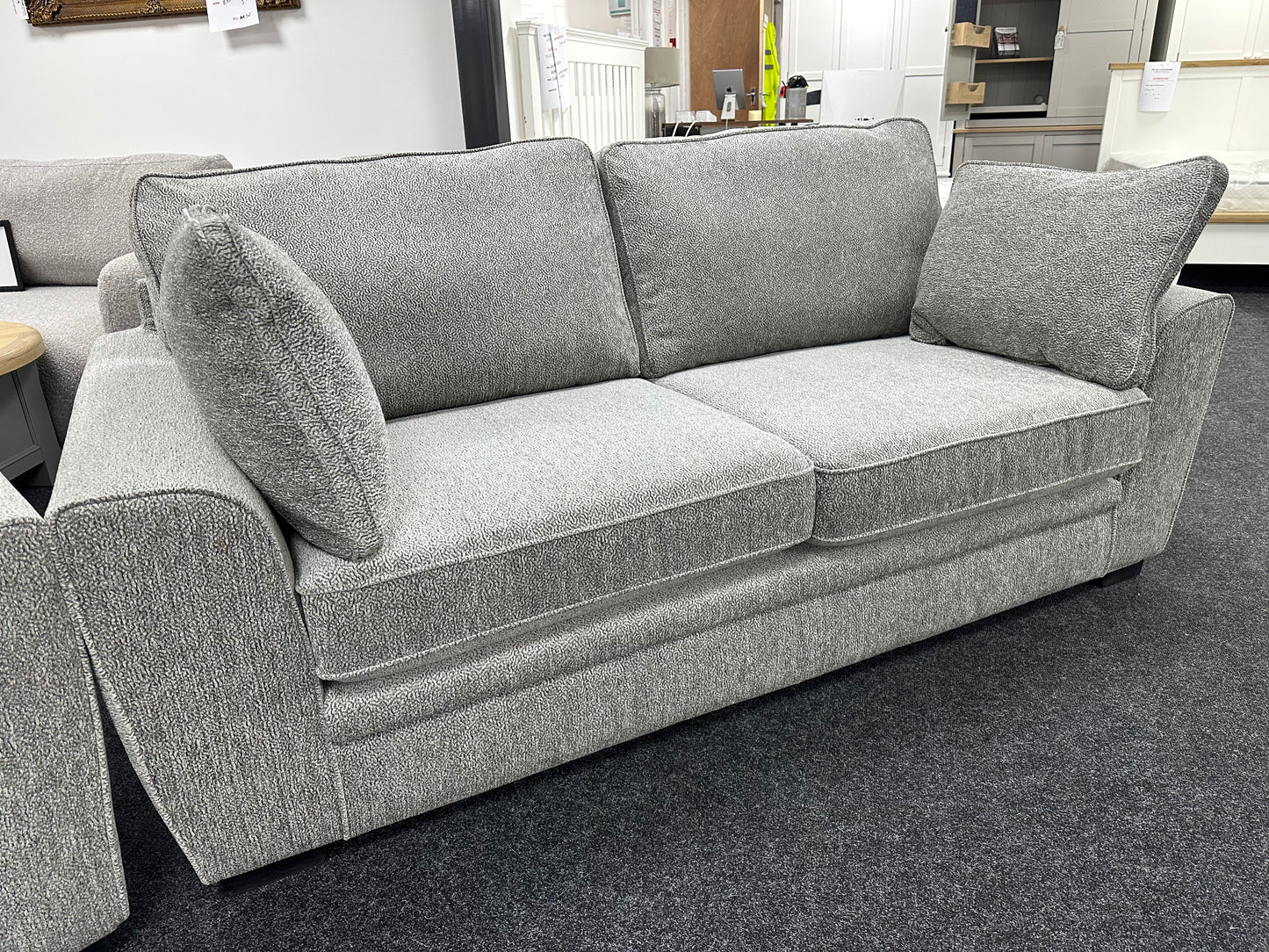 Grey 3 & 2 Seater Sofa Set