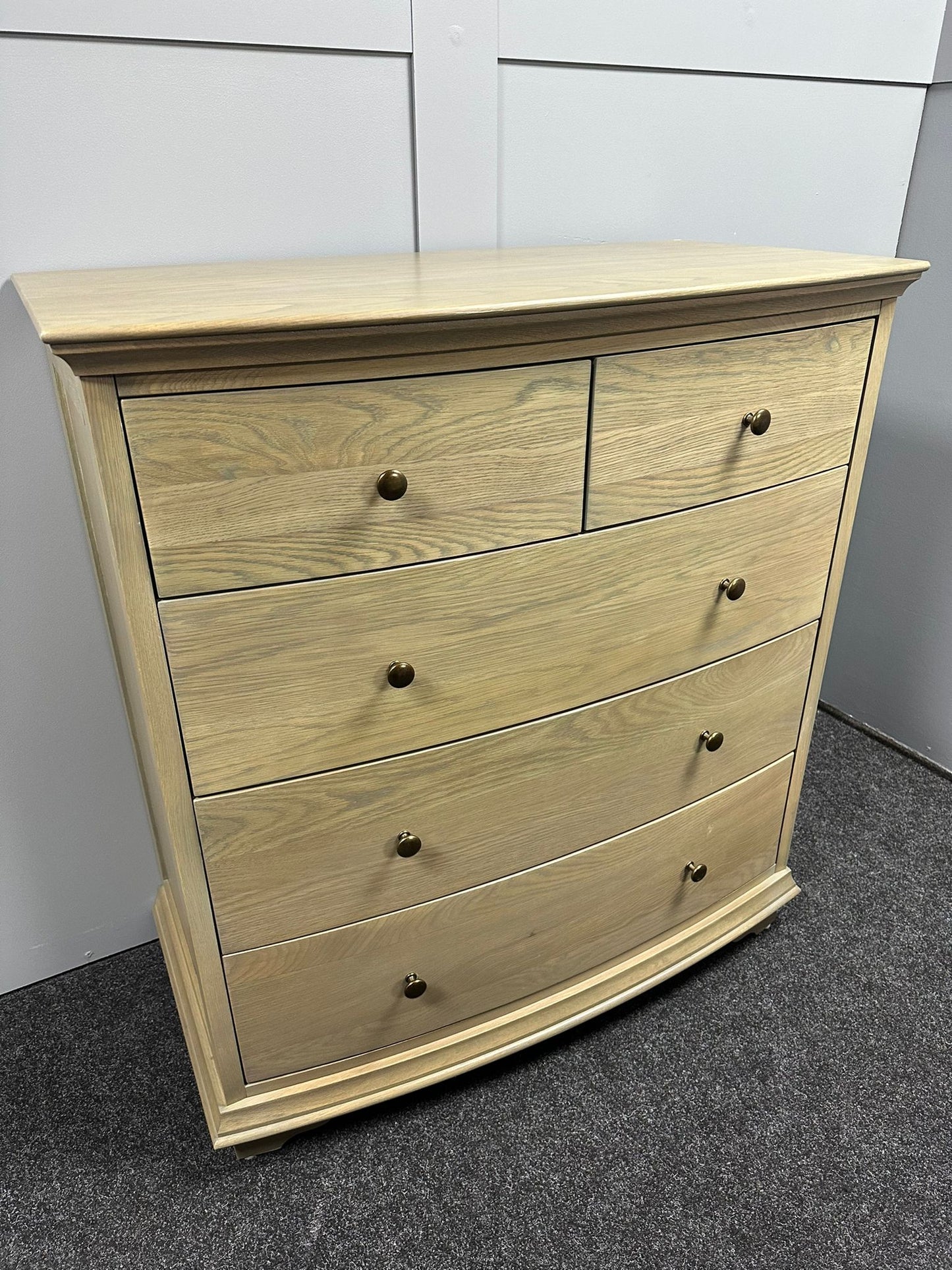 Oiled Oak 2 Over 3 Chest Of Drawers