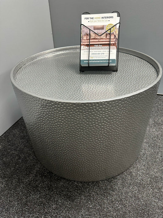 Clearance Silver Round Coffee Table
