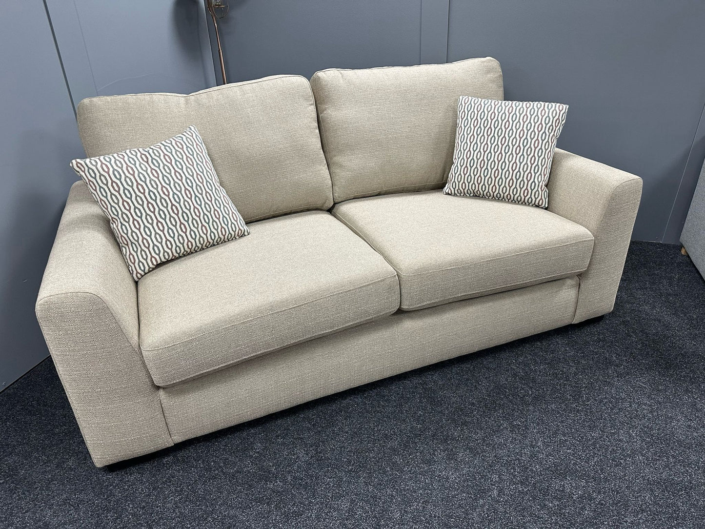 Beige/Oatmeal Large 2 Seater Sofa (Clearance)