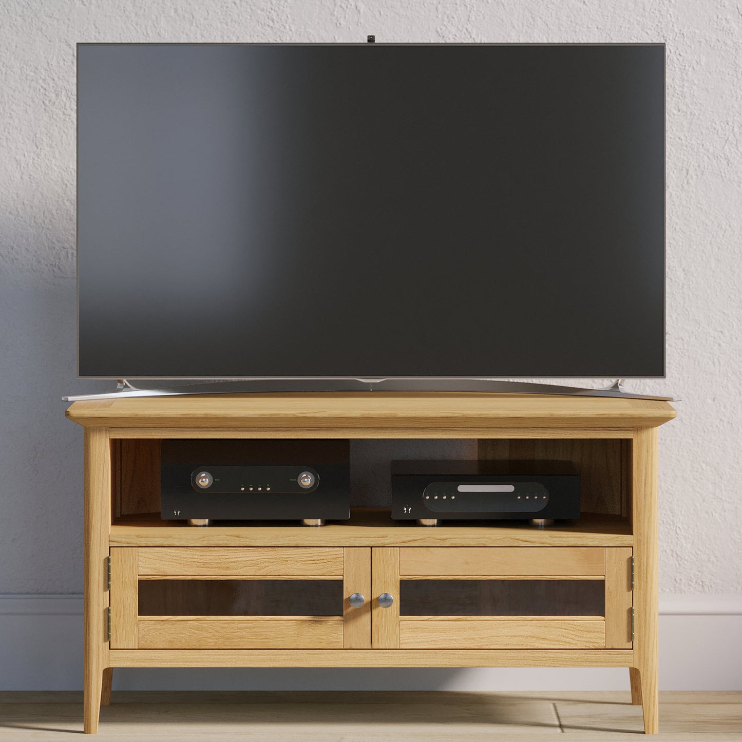 Saxby Glazed Corner TV Unit
