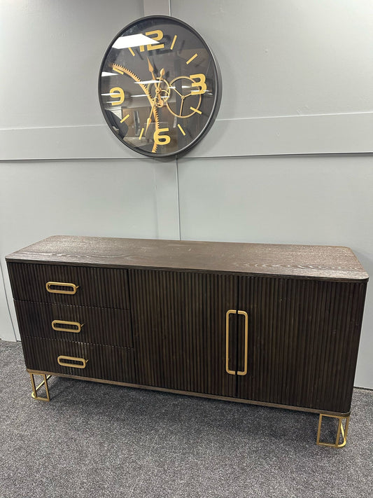 Brown and Gold Large Sideboard