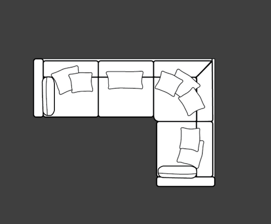 Petra Collection 2 on 1 Corner Sofa