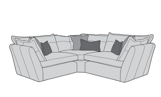 Sully Large 2 on 2 Corner Sofa