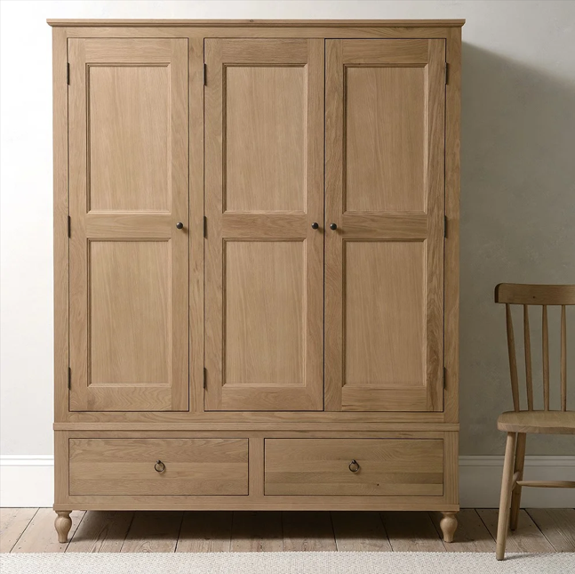 Mellow Oak Triple Wardrobe