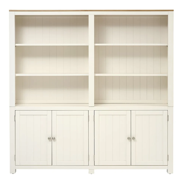 White Library Cabinet Bookcase
