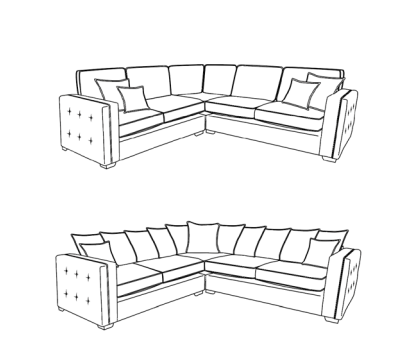 Ariya 2 on 2 Corner Sofa