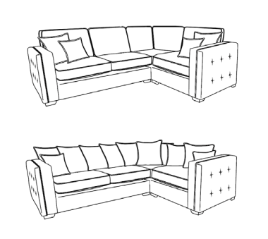 Ariya 2 on 1 Corner Sofa