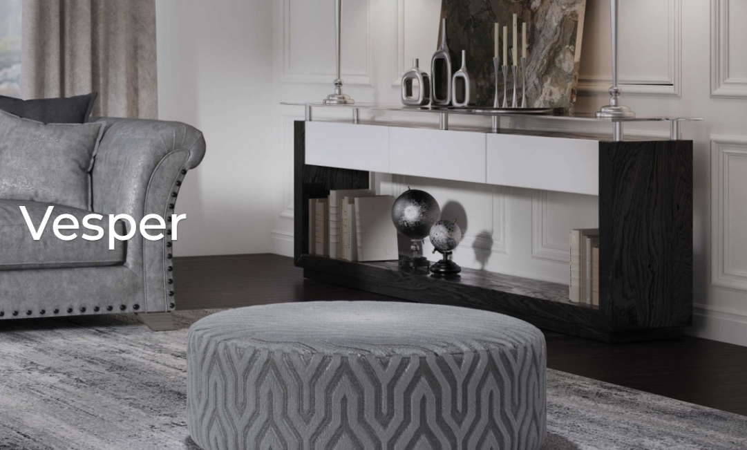 Vesper Round Footstool For The Home Interiors