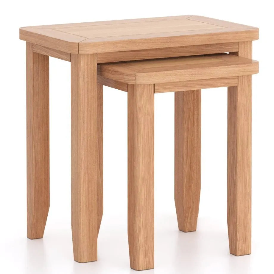 Aryln Oak Nest of 2 Tables