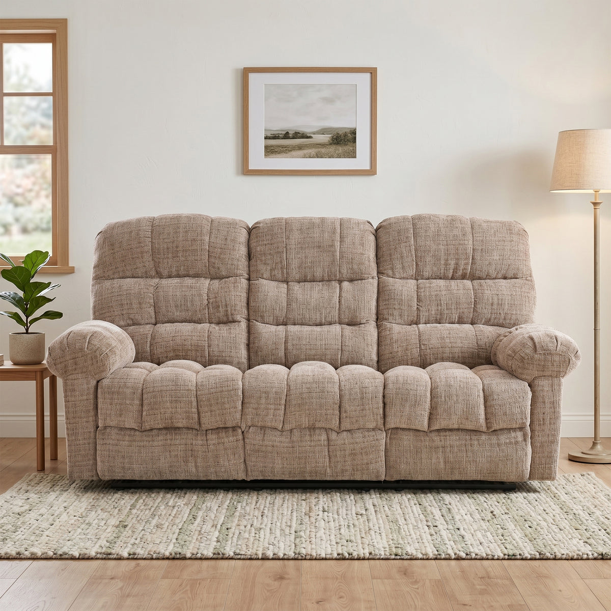 Cloud 3 Seater Manual Recliner