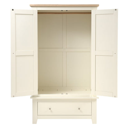 Classic Cream Double Wardrobe