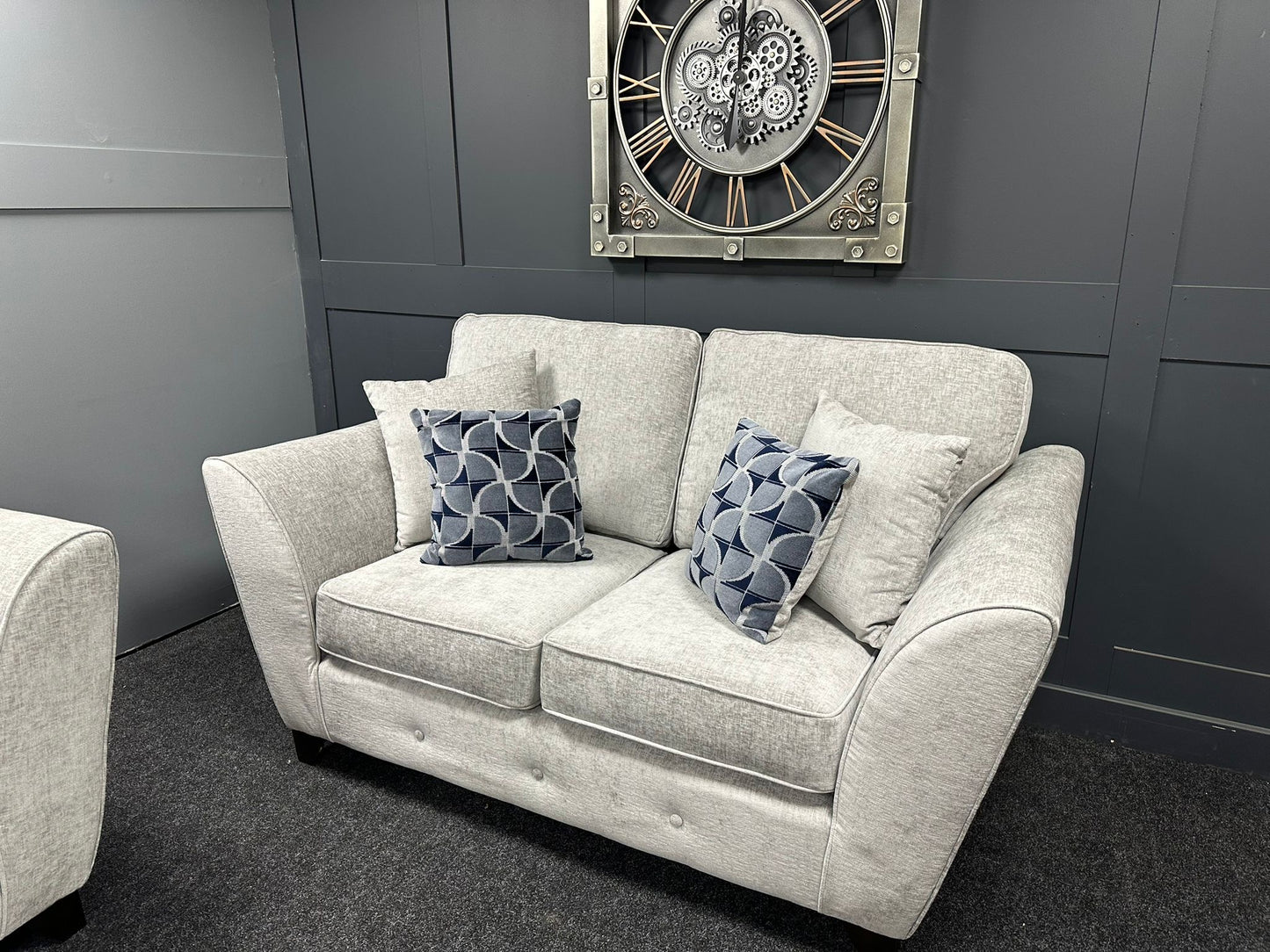 Cosmos Silver 3 & 2 Seater Sofa Set