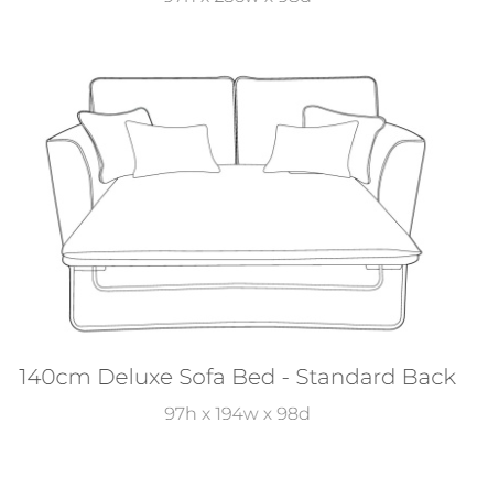 Caspian 140cm Sofabed