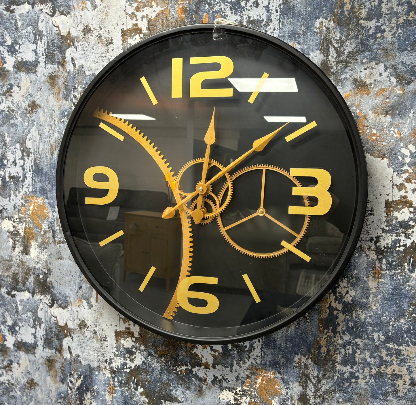 Black and Gold Contemporary Clock