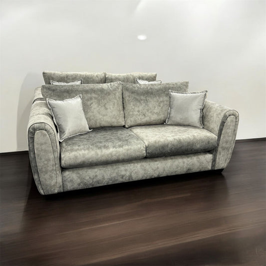 Silver X2 3 Seater Sofa Set