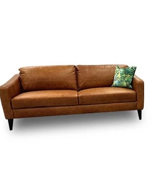 Leather 3 Seater Sofa (Ex Display)