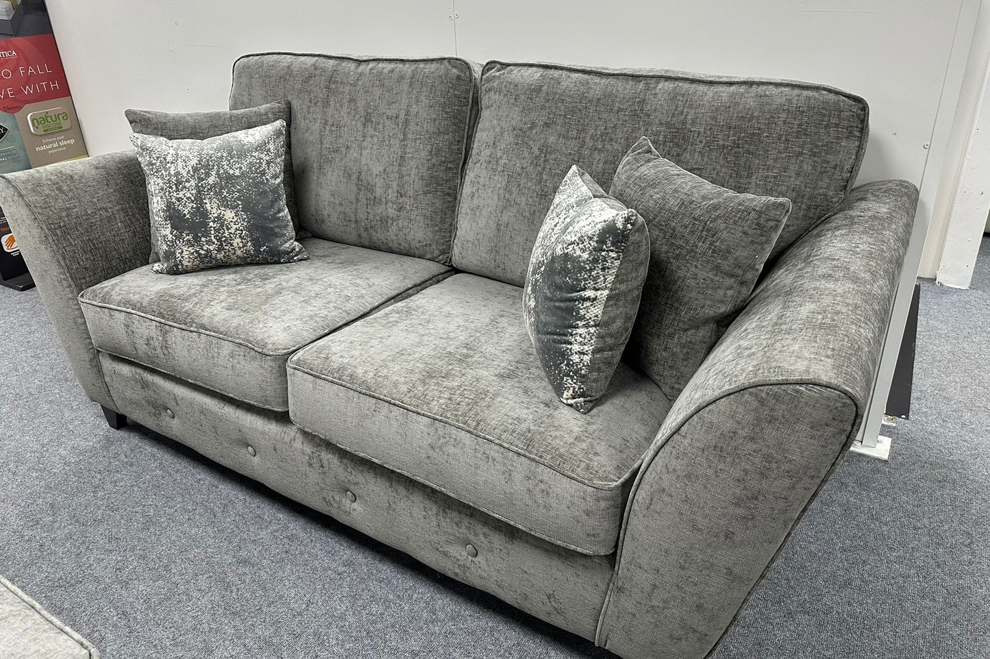 Grey 3&2 Seater Sofa Set (Ex Display)