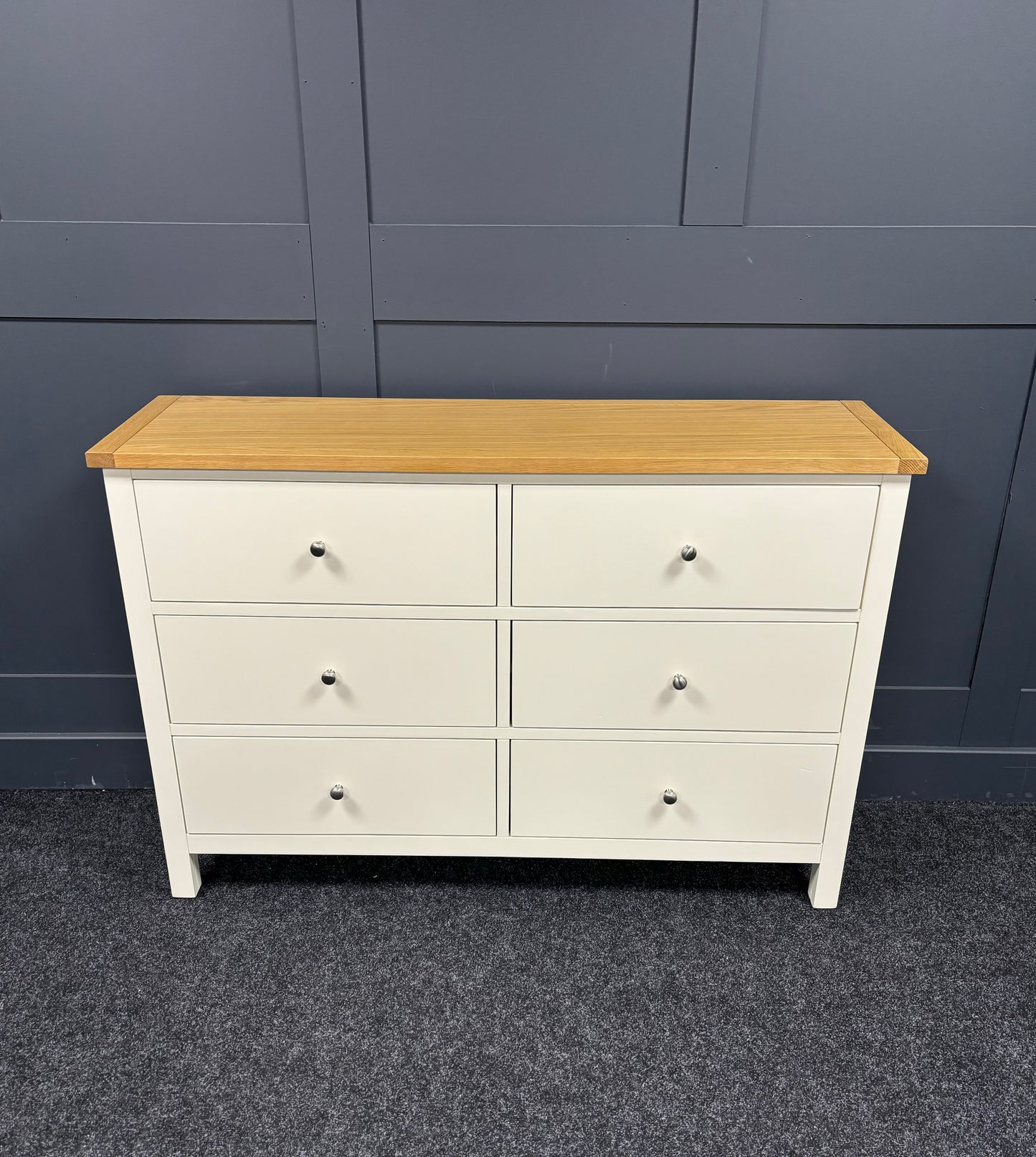 Cream 6 Drawer Chest