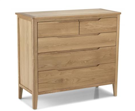 2 Over 3 Chest of Drawers - Harkuta Oak Collection For The Home Interiors