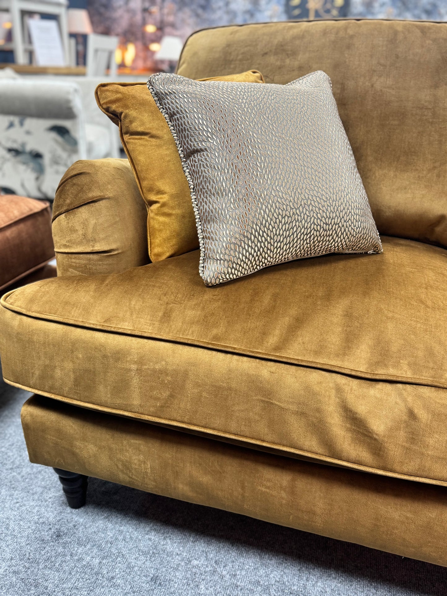 Beatrix Tumeric 2 Seater Sofa (Ex Display)