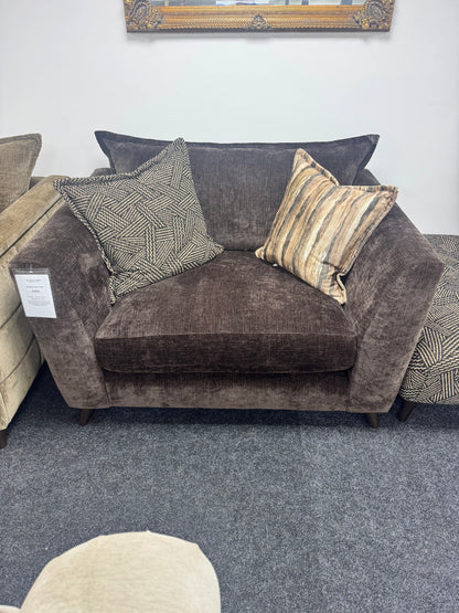 Dark Taupe Love Chair-EX DISPLAY